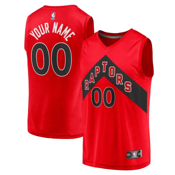 Toronto Raptors Fanatics Fast Break Replica Custom Jersey - Icon Edition - Red - Image 2