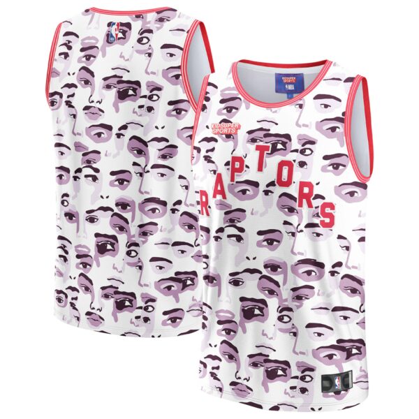 Toronto Raptors NBA & KidSuper Studios by Fanatics Unisex Hometown Jersey - White - Image 2