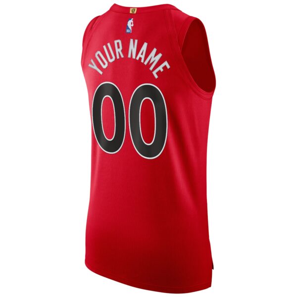Toronto Raptors Nike 2020/21 Authentic Custom Jersey Red - Icon Edition - Image 4