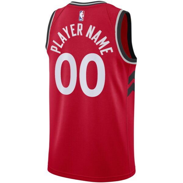 Toronto Raptors Nike 2020/21 Swingman Custom Jersey - Icon Edition - Red - Image 4