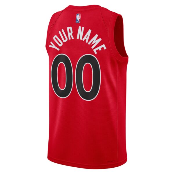 Toronto Raptors Nike Unisex Swingman Custom Jersey Red - Icon Edition - Image 4