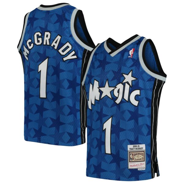 Tracy McGrady Orlando Magic Mitchell & Ness Youth Swingman Throwback Jersey - Blue - Image 2