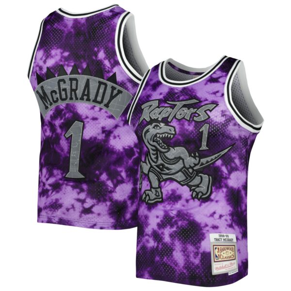 Tracy McGrady Toronto Raptors Mitchell & Ness 1998/99 Galaxy Swingman Jersey - Purple - Image 2