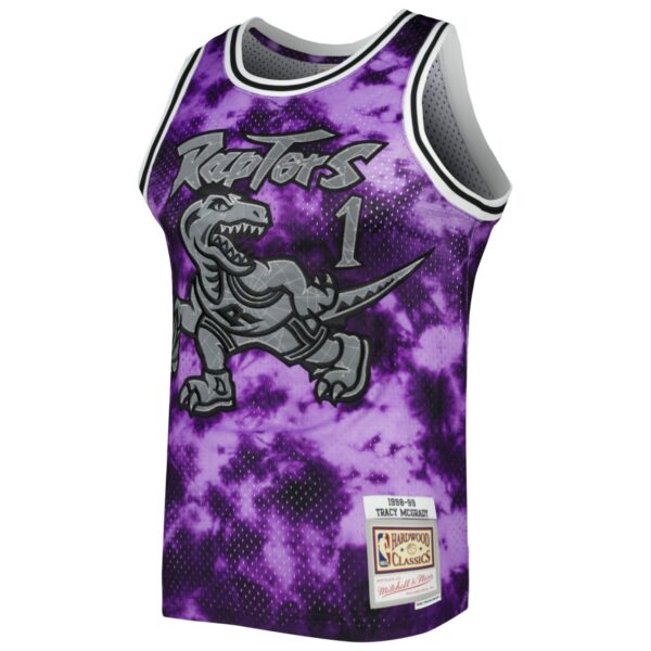 Tracy McGrady Toronto Raptors Mitchell & Ness 1998/99 Galaxy Swingman Jersey - Purple - Image 3