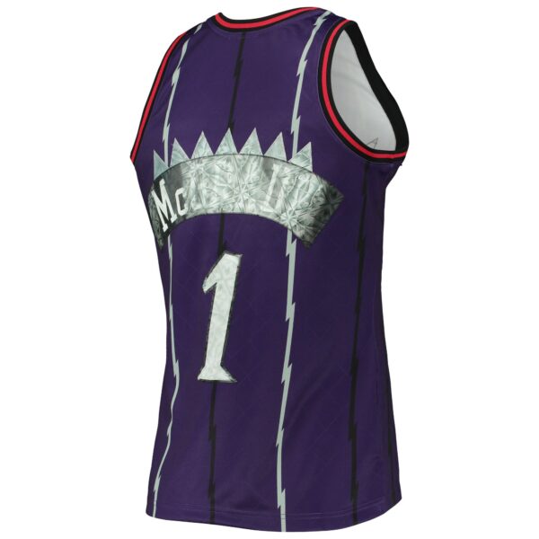 Tracy McGrady Toronto Raptors Mitchell & Ness 1998/99 Hardwood Classics NBA 75th Anniversary Diamond Swingman Jersey - Purple - Image 4