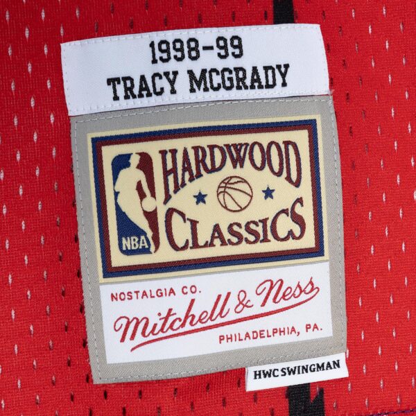 Tracy McGrady Toronto Raptors Mitchell & Ness Hardwood Classics 1998/99 Split Swingman Jersey - Purple/Red - Image 5