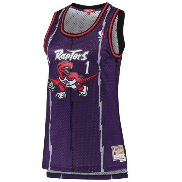 Tracy McGrady Toronto Raptors Mitchell & Ness Women's 1998/99 Hardwood Classics Swingman Jersey - Purple - Image 3