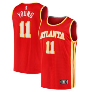 Trae Young Atlanta Hawks Fanatics Youth Fast Break Player Jersey - Icon Edition - Red