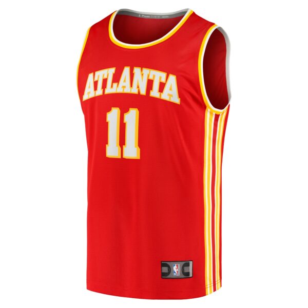 Trae Young Atlanta Hawks Fanatics Youth Fast Break Player Jersey - Icon Edition - Red - Image 3