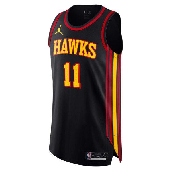 Trae Young Atlanta Hawks Jordan Brand Authentic Player Jersey - Statement Edition - Black - Image 3