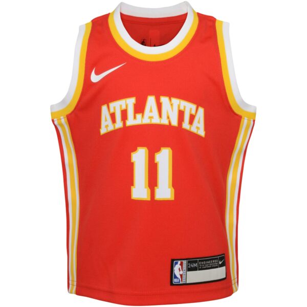 Trae Young Atlanta Hawks Nike Infant Swingman Player Jersey - Icon Edition - Red - Image 3