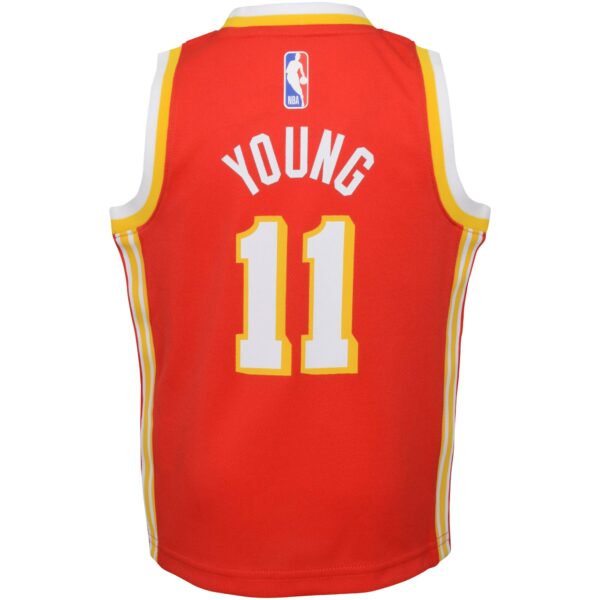 Trae Young Atlanta Hawks Nike Infant Swingman Player Jersey - Icon Edition - Red - Image 4