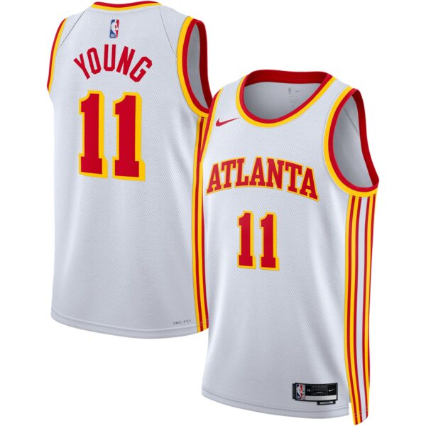 Trae Young Atlanta Hawks Nike Unisex Swingman Jersey - Association Edition - White - Image 2