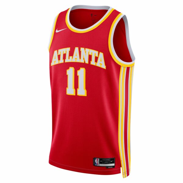 Trae Young Atlanta Hawks Nike Unisex Swingman Jersey - Icon Edition - Red - Image 3