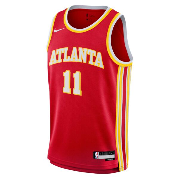 Trae Young Atlanta Hawks Nike Youth Swingman Jersey - Icon Edition - Red - Image 3