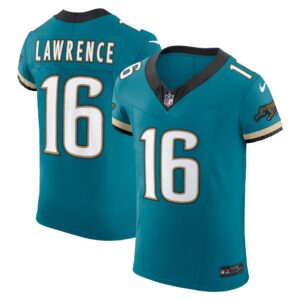 Trevor Lawrence Jacksonville Jaguars Nike Prowler Throwback Vapor F.U.S.E. Elite Jersey - Teal