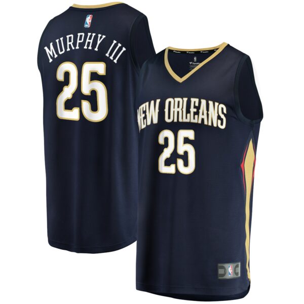 Trey Murphy III New Orleans Pelicans Fanatics Fast Break Replica Jersey - Icon Edition - Navy - Image 2