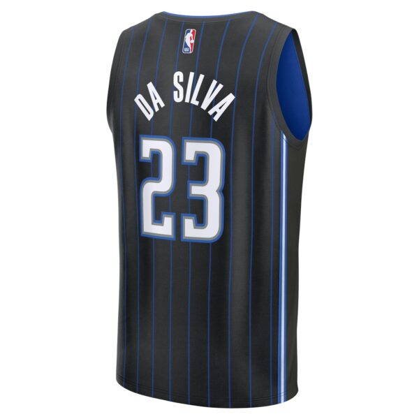 Tristan da Silva Orlando Magic Fanatics 2024 NBA Draft Fast Break Player Jersey - Icon Edition - Black - Image 4