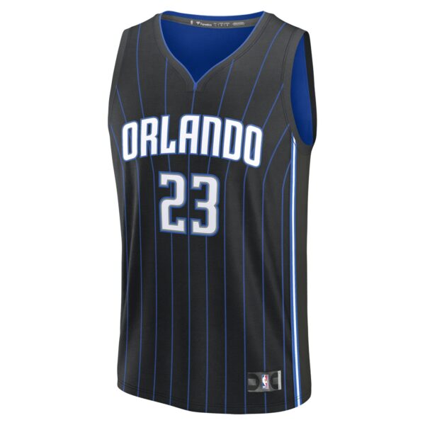 Tristan da Silva Orlando Magic Fanatics 2024 NBA Draft Fast Break Player Jersey - Icon Edition - Black - Image 3
