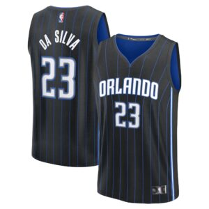 Tristan da Silva Orlando Magic Fanatics 2024 NBA Draft Fast Break Player Jersey - Icon Edition - Black