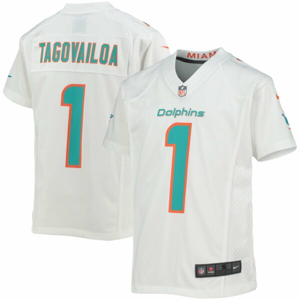 Tua Tagovailoa Miami Dolphins Nike Youth Game Jersey - White