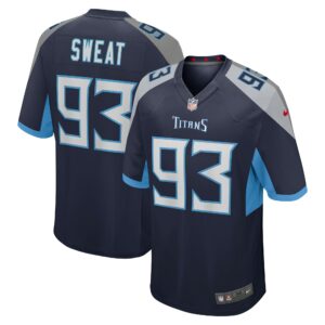 T'Vondre Sweat Tennessee Titans Nike Team Game Jersey -  Navy