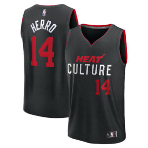 Tyler Herro Miami Heat Fanatics Fast Break Jersey - Black - City Edition
