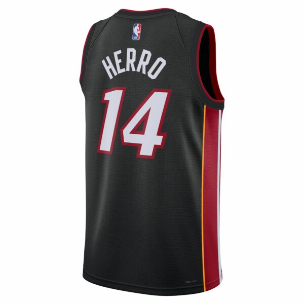 Tyler Herro Miami Heat Nike Unisex Swingman Jersey - Icon Edition - Black - Image 4