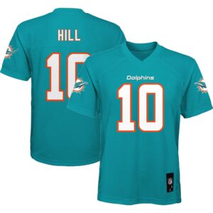 Tyreek Hill Miami Dolphins Youth Replica Player Jersey - Aqua