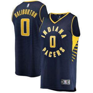 Tyrese Haliburton Indiana Pacers Fanatics 2021/22 Fast Break Replica Jersey - Icon Edition - Navy