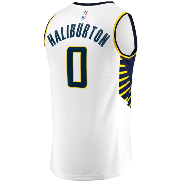 Tyrese Haliburton Indiana Pacers Fanatics Youth Fast Break Replica Jersey - Association Edition - White - Image 4