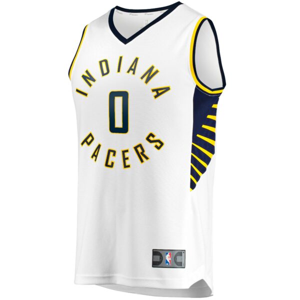 Tyrese Haliburton Indiana Pacers Fanatics Youth Fast Break Replica Jersey - Association Edition - White - Image 3