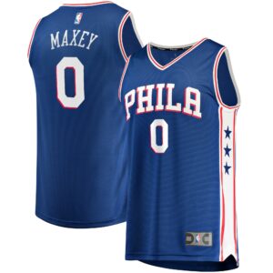 Tyrese Maxey Philadelphia 76ers Fanatics Fast Replica Jersey Royal - Icon Edition