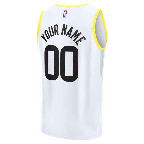 Utah Jazz Fanatics Fast Break Custom Replica Jersey - Association Edition - White - Image 4