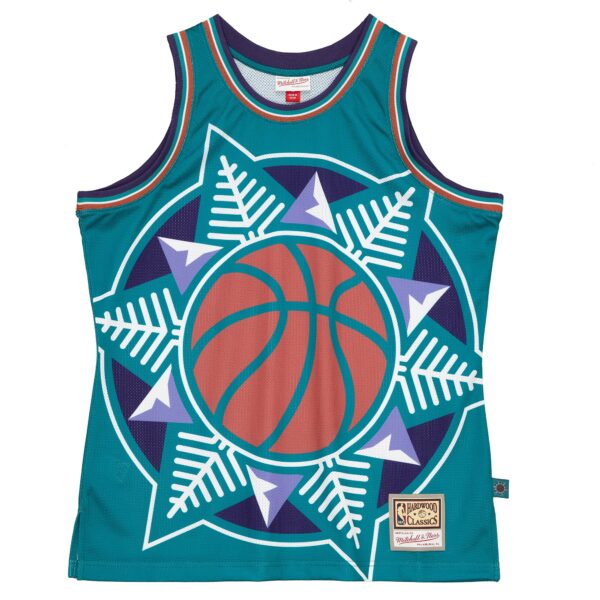 Utah Jazz Mitchell & Ness Hardwood Classics Blown Out Fashion Jersey - Turquoise - Image 3