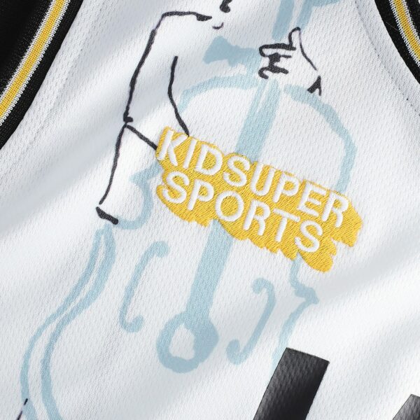 Utah Jazz NBA & KidSuper Studios by Fanatics Unisex Hometown Jersey - White - Image 5