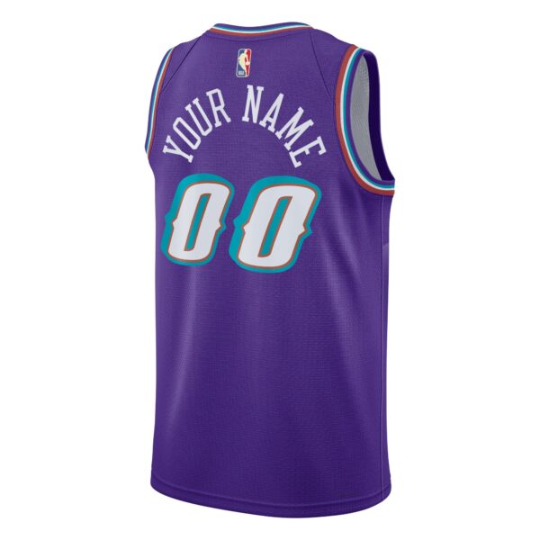 Utah Jazz Nike Unisex 2022/23 Custom Swingman Jersey - Classic Edition - Purple - Image 4
