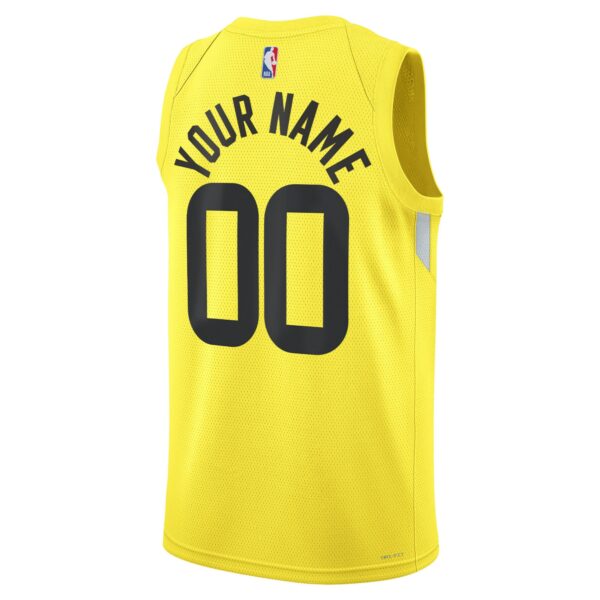 Utah Jazz Nike Unisex Swingman Custom Jersey Gold - Icon Edition - Image 4