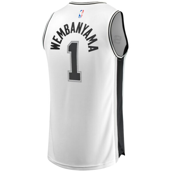 Victor Wembanyama San Antonio Spurs Fanatics Fast Break Player Jersey - Association Edition - White - Image 4