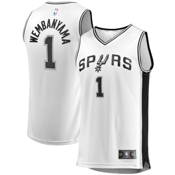 Victor Wembanyama San Antonio Spurs Fanatics Youth Fast Break Player Jersey - Association Edition - White - Image 2