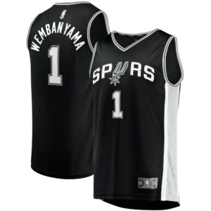 Victor Wembanyama San Antonio Spurs Fanatics Youth  Fast Break Replica Jersey - Icon Edition - Black