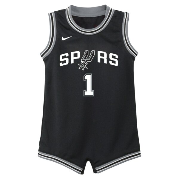 Victor Wembanyama San Antonio Spurs Nike Infant Swingman Player Jersey - Icon Edition - Black - Image 3