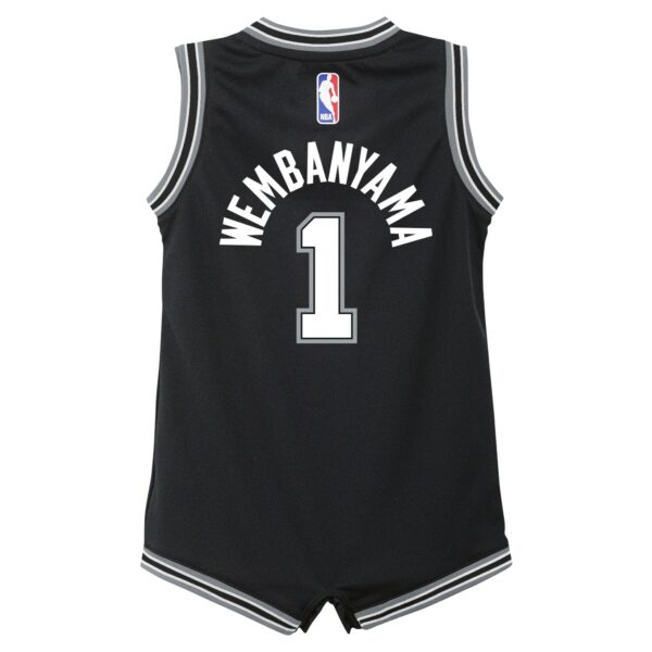 Victor Wembanyama San Antonio Spurs Nike Infant Swingman Player Jersey - Icon Edition - Black - Image 4