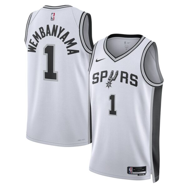 Victor Wembanyama San Antonio Spurs Nike Unisex Swingman Jersey - Association Edition - White - Image 2