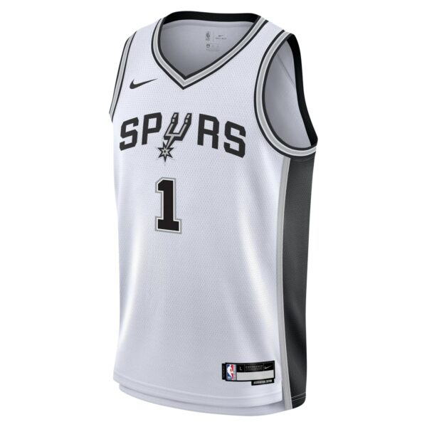 Victor Wembanyama San Antonio Spurs Nike Youth Swingman Jersey - Association Edition - White - Image 3