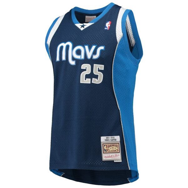 Vince Carter Dallas Mavericks Mitchell & Ness 2011/12 Hardwood Classics Swingman Jersey - Navy - Image 3