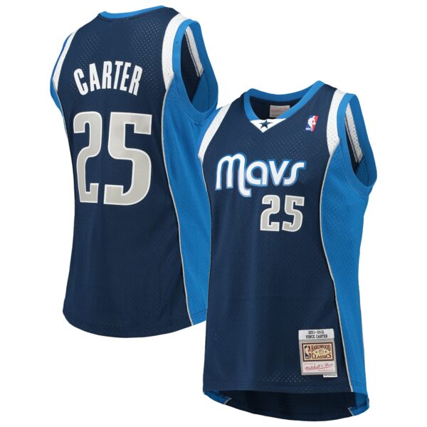 Vince Carter Dallas Mavericks Mitchell & Ness 2011/12 Hardwood Classics Swingman Jersey - Navy - Image 2