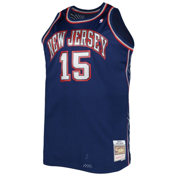 Vince Carter New Jersey Nets Mitchell & Ness Big & Tall Hardwood Classics 2006/07 Swingman Jersey - Navy - Image 3