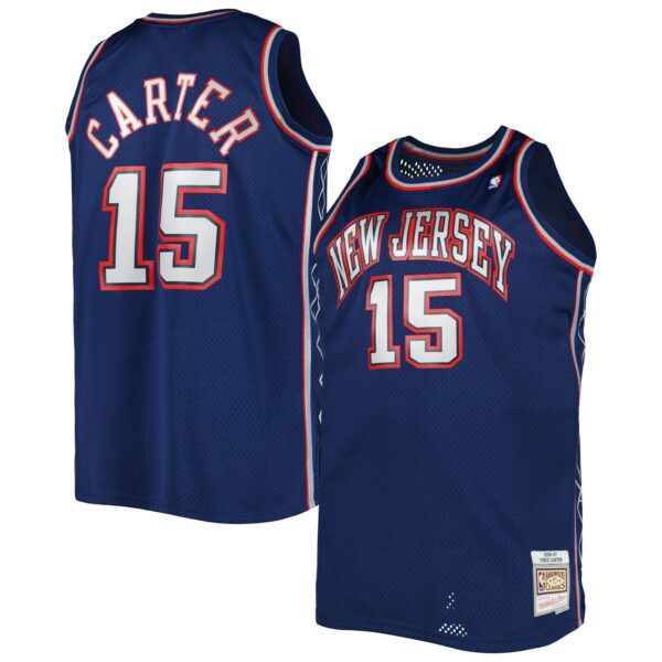 Vince Carter New Jersey Nets Mitchell & Ness Big & Tall Hardwood Classics 2006/07 Swingman Jersey - Navy - Image 2