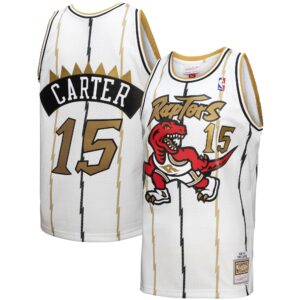 Vince Carter Toronto Raptors Mitchell & Ness 1998-99 Hardwood Classics Reload 3.0 Swingman Jersey - White